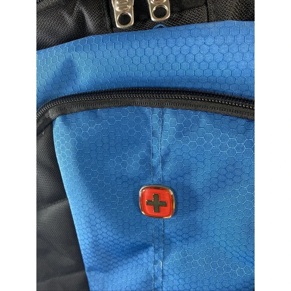 Swissgear Wenger Laptop Backpack Blue Black Travel Work School‎ Daypack Padded